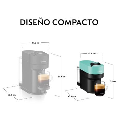 CAFETERA NESPRESSO CÁPSULA VERTUO POP AQUA - 6