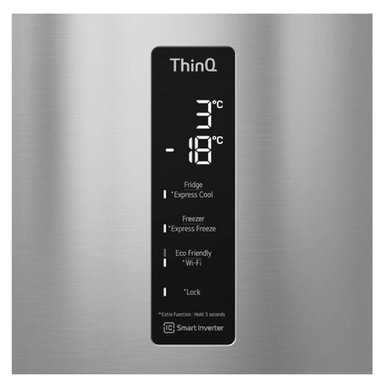REFRIGERADOR LG BOTTOM FREEZER NO FROST 461 L DOOR COOLING GB45SGP - 8