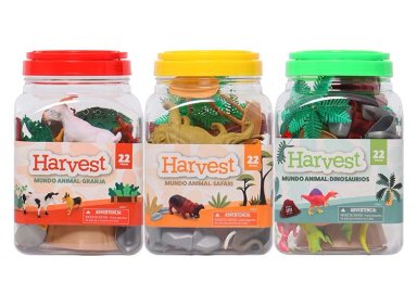 SET ANIMALES 22 PIEZAS HAPPY LINE - MODELO ALEATORIO - 1