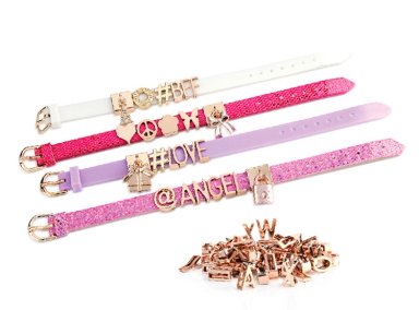 BANDAS DE MENSAJE DE ORO ROSA - 1