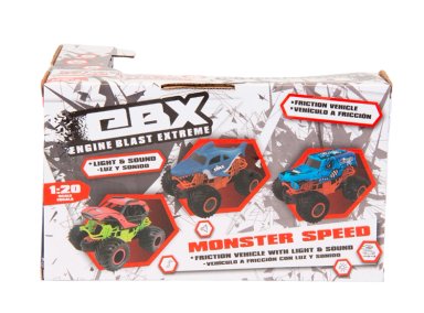 VEHICULO FRICTION EBX MONSTER SPEED 1:20 ASSORTED - 8