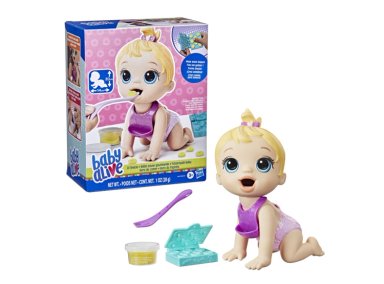 MUÑECA BABY ALIVE HORA DE COMER CABELLO RUBIO - 1
