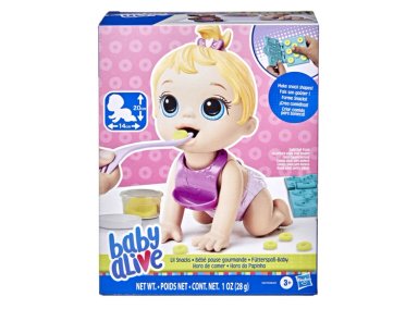 MUÑECA BABY ALIVE HORA DE COMER CABELLO RUBIO - 5