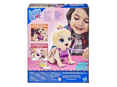 MUÑECA BABY ALIVE HORA DE COMER CABELLO RUBIO - 6
