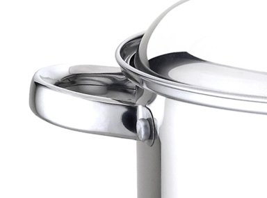BATERÍA DE COCINA FANTUZZI PAVIA ACERO PLATA 6 PIEZAS - 3