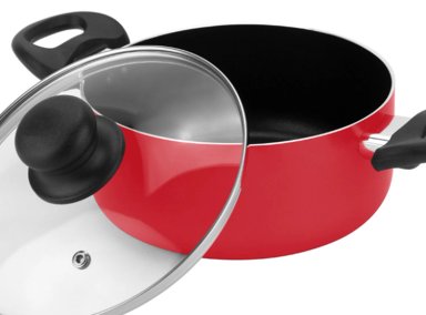BATERÍA DE COCINA FANTUZZI GOURMET ROJO 6 PIEZAS - 2