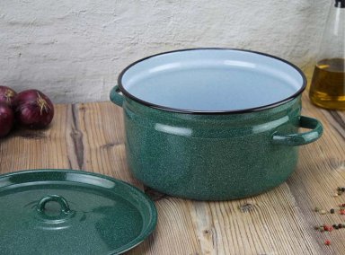 CACEROLA FANTUZZI FUNDO 24 CM VERDE 4 L - 5