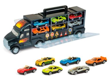 AUTO ESCALA ULTRA TOYS CAMIÓN TRANSPORTADOR DE AUTOS ULTRAX - 2