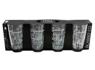 SET VASOS GLASSO COLLECTION CHILE X4 - 1