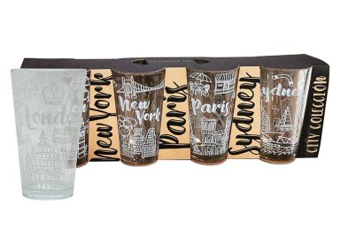 SET VASOS GLASSO COLLECTION CITY X4 - 1