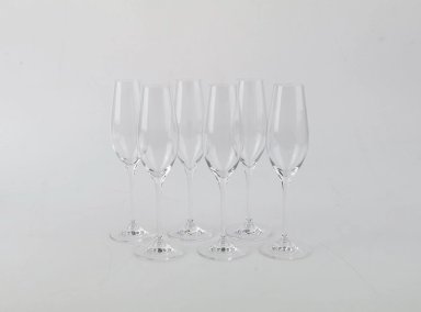 SET 6 COPAS KROSNO SPLENDOUR CHAMPAGNE VIDRIO TRANSPARENTE - 1