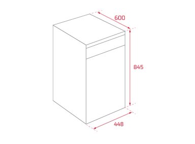 LAVAVAJILLAS TEKA 10 CUBIERTOS DFS 44750 SS INOX - 10