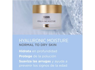 CREMA FACIAL ISDIN HIDRATANTE CEUTICS HYALURONIC MOISTURE PIEL NORMAL A SECA 50 GR - 3