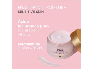 CREMA FACIAL ISDIN HIDRATANTE CEUTICS HYALURONIC MOISTURE PIEL SENSIBLE 50 GR - 4