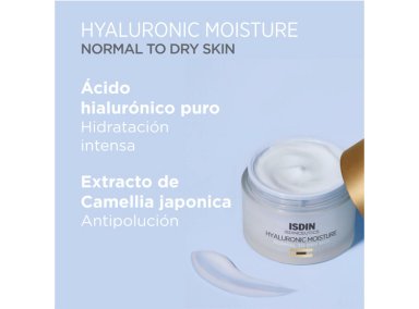 CREMA FACIAL ISDIN HIDRATANTE REFILL CEUTICS HYALURONIC MOISTURE PIEL NORMAL A SECA 50 GR - 4