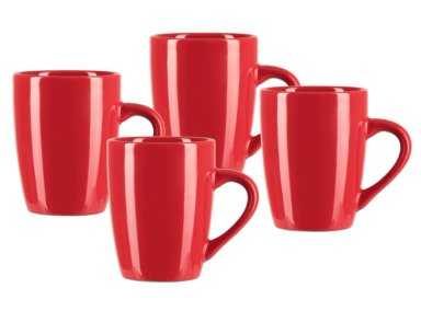 SET MUGS RIPLEY HOME LISO ROJO X4 - 1