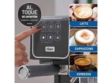 CAFETERA OSTER ITALIANA PRIMALATTE TOUCH GRIS BVSTEM6801M - 5