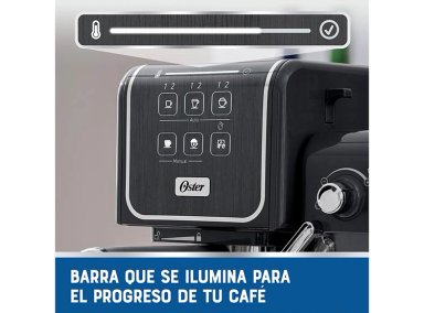 CAFETERA OSTER ITALIANA PRIMALATTE TOUCH GRIS BVSTEM6801M - 6