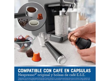 CAFETERA OSTER ITALIANA PRIMALATTE TOUCH GRIS BVSTEM6801M - 7