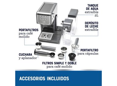 CAFETERA OSTER ITALIANA PRIMALATTE TOUCH GRIS BVSTEM6801M - 10