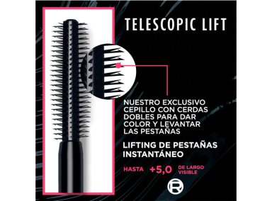 MÁSCARA DE PESTAÑAS LOREAL TELESCOPIC LIFT WATERPROOF 10 ML - 7