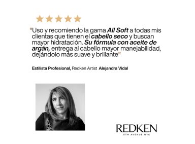 SET HIDRATANTE REDKEN CABELLO SECO ALL SOFT SHAMPOO 500 ML + 75 ML + ACONDICIONADOR 50 ML + SPRAY ONE UNITED 30 ML - 5