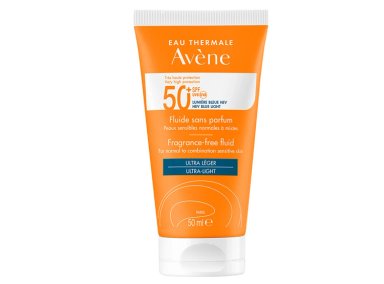PROTECTOR SOLAR FACIAL AVÉNE FLUIDO SIN COLOR ULTRA LIGERO SPF 50+ 50 ML - 1