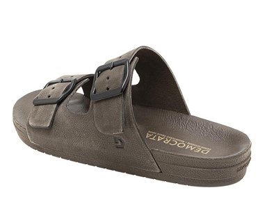 SANDALIAS HOMBRE DEMOCRATA CAFÉ WEEKEND CUERO - 3