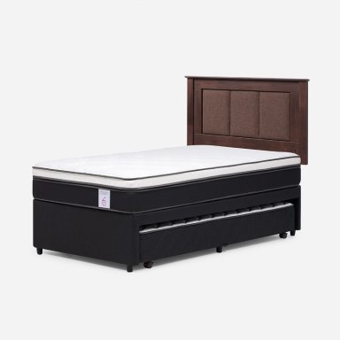 JUEGO DE DORMITORIO ROSEN CAMA DIVAN NEW STYLE 6 + RESPALDO RACHEL - 2