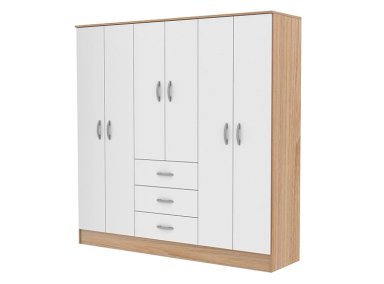 CLOSET CIC MAIPO OLMO BLANCO 6P 3C - 3