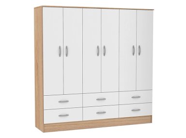 CLOSET CIC MAIPO OLMO BLANCO 6P 6C - 2