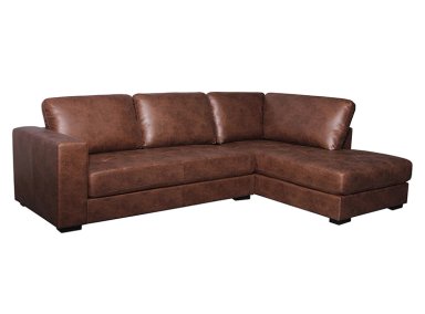 SOFÁ SECCIONAL DERECHO RIPLEY HOME MINI PIRLO 4 CUERPOS CAFÉ CHOCOLATE - 2