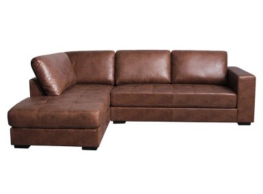 SOFÁ SECCIONAL DERECHO RIPLEY HOME MINI PIRLO 4 CUERPOS CAFÉ CHOCOLATE - 1