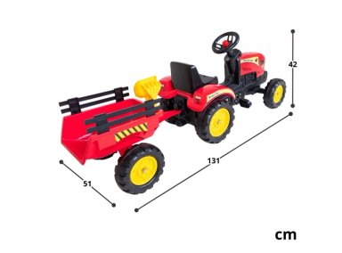 TRACTOR CON CARRO KIDSCOOL - 9