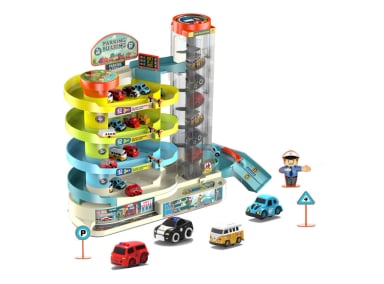 SET DE JUEGO KIDSCOOL ESTACIONAMIENTO DE AUTOS Y ACCESORIOS - 1