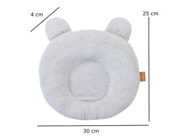 ALMOHADA INFANTIL KIDSCOOL SENSITY ANATOMICA GRIS - 2