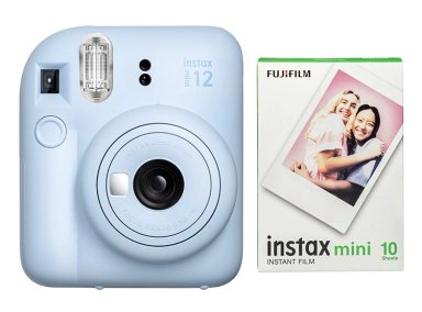 COMBO CÁMARA INSTANTÁNEA FUJI INSTAX MINI 12 BLUE + FILM 10 - 1