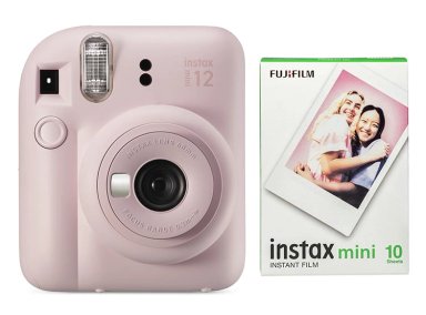 COMBO CÁMARA INSTANTÁNEA FUJI INSTAX MINI 12 PINK + FILM 10 - 1