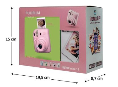 COMBO CÁMARA INSTANTÁNEA FUJI INSTAX MINI 12 PINK + FILM 10 - 2