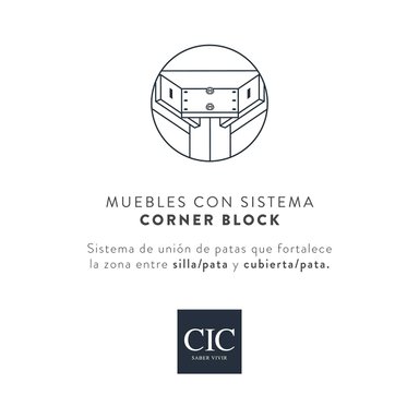 JUEGO DE COMEDOR CIC GRAND CORDOBES 8 SILLAS + 2 SITIALES  - 8