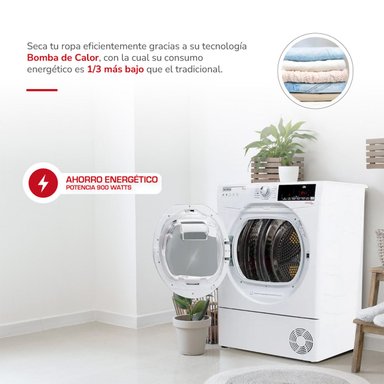 SECADORA DE ROPA BOMBA DE CALOR THOMAS TH-D11KCBC 11KG BLANCO - 4