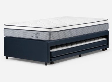 CAMA DIVAN ROSEN INDIE 1.5 PLAZAS AZUL - 1