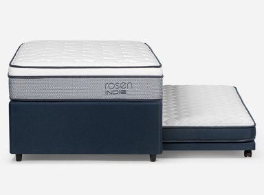 CAMA DIVAN ROSEN INDIE 1.5 PLAZAS AZUL - 4