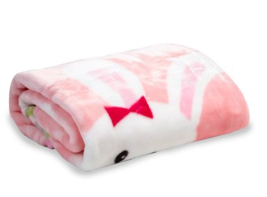 SACO BEBE BEBESIT CON BROCHE CONEJITO ROSA ESTAMPADO - 4