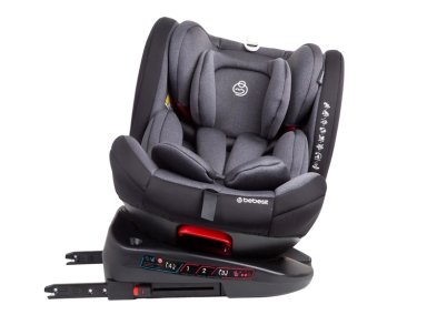 SILLA DE AUTO BEBESIT BEBE CONVERTIBLE SATURN 360 ISOFIX GRIS OSCURO - 9