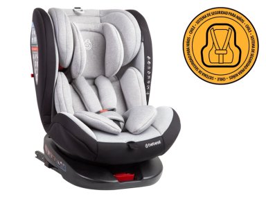 SILLA DE AUTO BEBE CONVERTIBLE SATURN 360 ISOFIX GRIS CLARO - 1