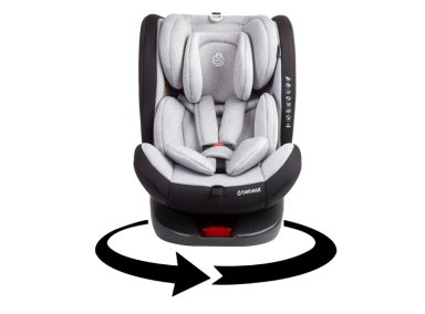 SILLA DE AUTO BEBE CONVERTIBLE SATURN 360 ISOFIX GRIS CLARO - 2