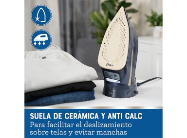 PLANCHA A VAPOR OSTER GCSTCC5000 INALÁMBRICA SUELA CERÁMICA 2 EN 1 - 9