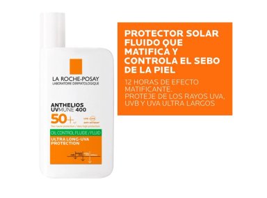 PROTECTOR SOLAR FACIAL LA ROCHE-POSAY ANTHELIOS UV MUNE 400 OIL CONTROL SPF 50+ 50 ML - 7