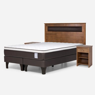 JUEGO DE DORMITORIO ROSEN CAMA EUROPEA NEW STYLE 4 PLUS BD 2 PLAZAS + SET FERRARA - 2